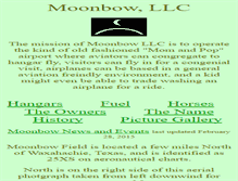 Tablet Screenshot of moonbowllc.net